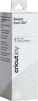 Cricut Joy Smart Iron-On (14 x 48cm)(Glitter White) - Compatible with Cricut Joy