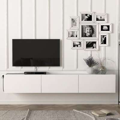 Armoire Damla Floating TV Stand (White)