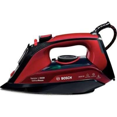 Bosch Sensixx DA50 Rosso Protect Steam Iron (Black and Red | 3000 W)