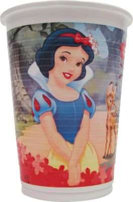 Snow White - 10 Plastic Cups (200ml)