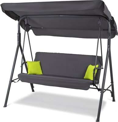 Seagull Metal Garden Swing Chair With Pillow (3 Seater)