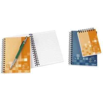 Bantex B1831 Noted Twin Wire Soft Notebooks (A7)(Assorted) (Spiral bound)