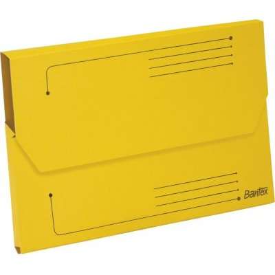 Bantex Smart Folder - Document Wallet (A4)(250gsm)(Pack of 10)(Yellow)