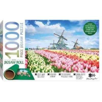 Dutch Windmills Puzzle With Jigsaw Roll (1000 Piece) (Jigsaw)
