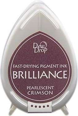 Tsukineko Brilliance Dew Drop Ink Pad - Pearlescent Crimson