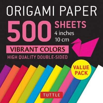 Origami Paper 500 sheets Vibrant Colors 4 (10 cm) (Loose-leaf)