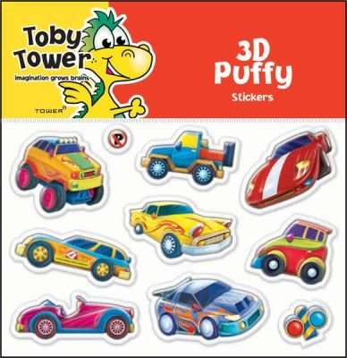 Toby Tower Puffy Stickers (Cars)