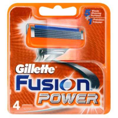 Gillette Fusion5 Power Replacement Razor Cartridges (4's)