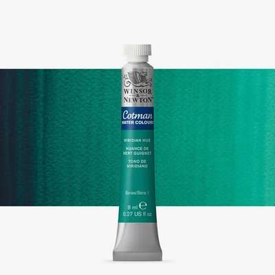 Winsor And Newton Cotman Watercolour Tube - Viridian Green (8ml)