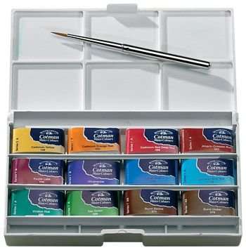Winsor And Newton Cotman Watercolour (12 Full Pan Set)