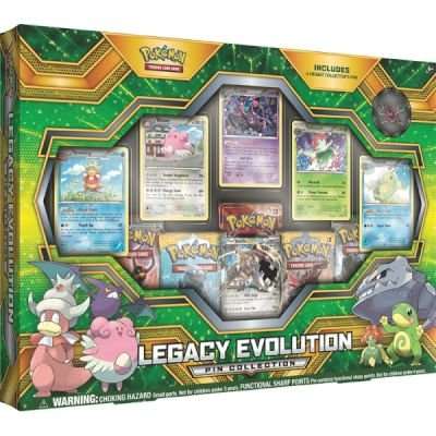 Pokemon Sun and Moon Guardians Rising Legacy Evolution Pin Collection