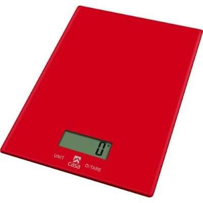 Casa Glass Kitchen Scale (Rosso)