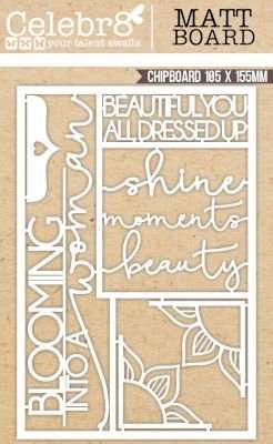 Die Cut Matt Board Equi Blooming Into a Women