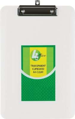 Trefoil 4 Office A4 Transparent Clipboard (Clear)