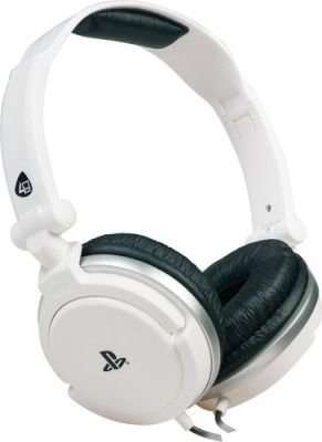 4Gamers Wired Stereo Dual Format Gaming Headset for PS4 and PS Vita (White)