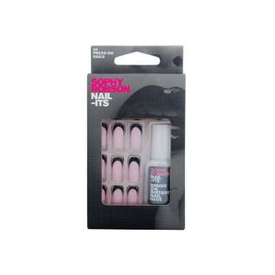 Sophy Robson Nail-Its Press-on False Nails SRN007 - Black French Tip - Parallel Import