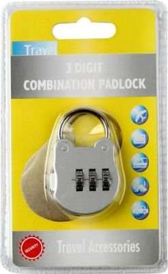 TravelQuip 3 Digit Combo Padlock