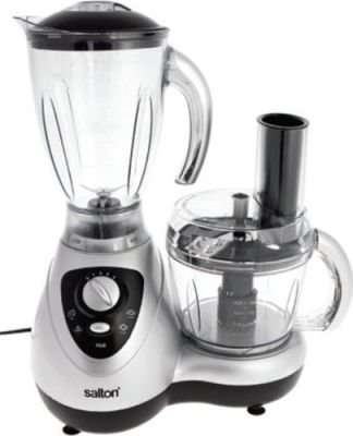 Salton SFP600 Food Processor and Blender (Silver and Black)