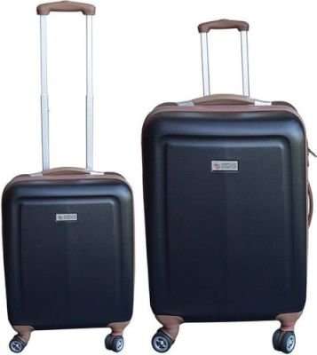 ECO Monaco American Aviator Luggage Set (2 Piece) (Black)