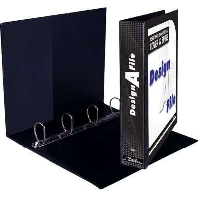 Design-A-File 4 D-Ring (A4)(40mm)(Black)(Box of 10)