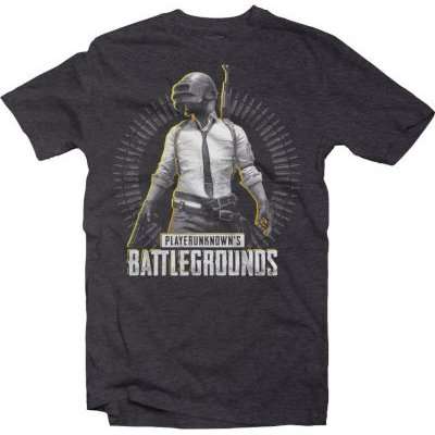 PUBG Level 3 Mens T-Shirt (Charcoal Melange)
