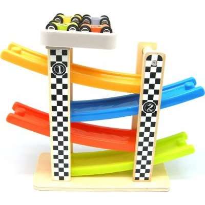 Top Bright Gliding Car On Track