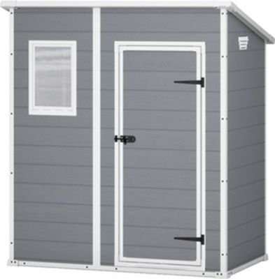 Keter Manor Pent Shed (Grey / White)