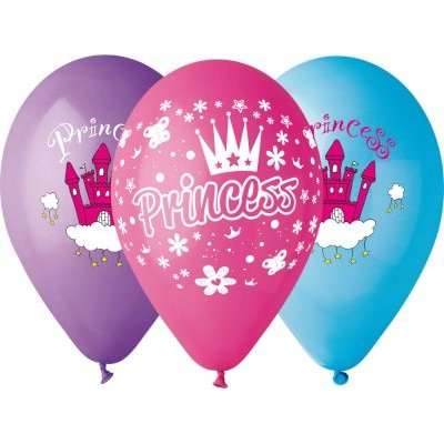 Latex Balloons - Princess (5 Pack)