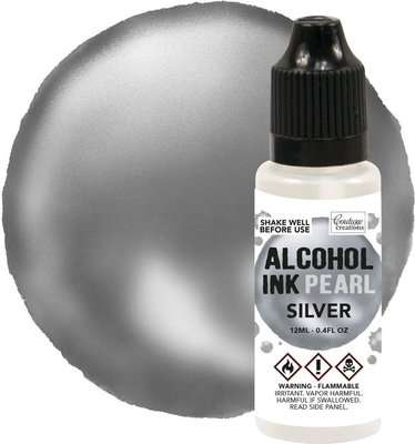 Couture Creations Alcohol Ink (12ml)(Silver Pearl)