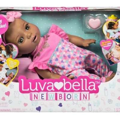 Luvabella Newborn - Dark Brown Hair