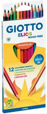 Giotto Elios TRI Coloured Pencils (12 Pack)