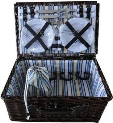 Unicorn Wicker Picnic Basket (4 Person