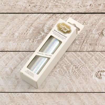 Couture Creations GoPress Heat Activate Foil (Silver with Iridescent Digital Pattern)(125mm x 5m)