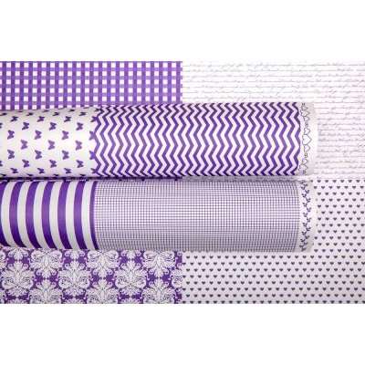 Lady Pattern Paper Hello Cards Basic Essentials Collection Version 1 (10 Double Sided Sheets)(Purple