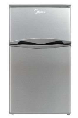 Midea 87L Double Door Bar Fridge (Silver)