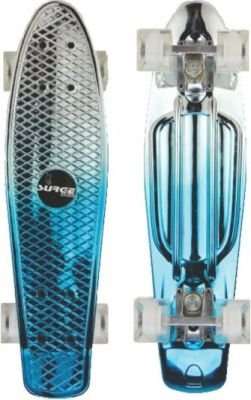 Surge Manic Chrome Skateboard (Blue)