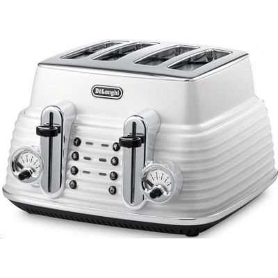 Delonghi Scultura 4 Slice Toaster (White)
