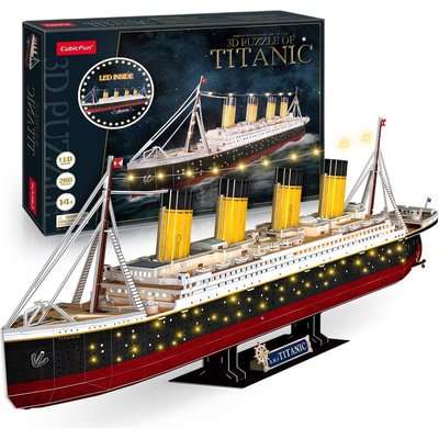 Cubic Fun Titanic 266pcs 3D Puzzle with LED Unit