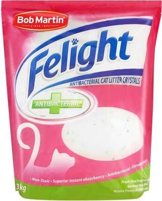 Bob Martin Felight Anti-Bacterial Cat Litter Crystals - Pine Fragrance (3kg)