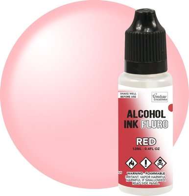 Couture Creations Alcohol Ink - Fluro - Red (12ml)