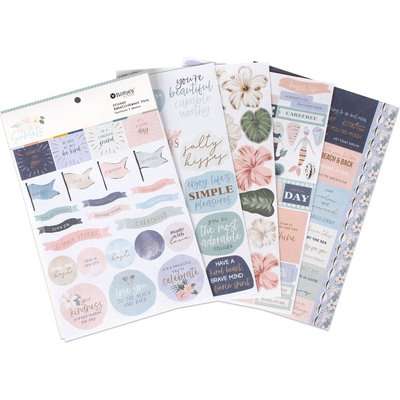 Rosie's Studio Salt & Sunsets Sticker Embellishment Pack (5 Sheets)