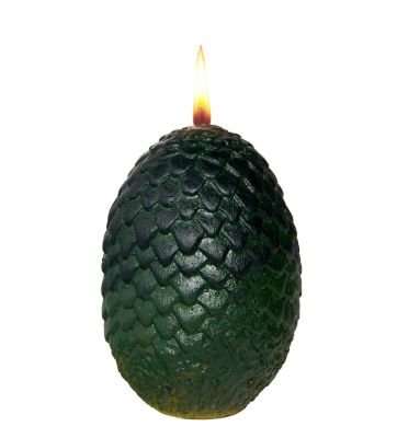 Game of Thrones Sculpted Dragon Egg Candle, Green