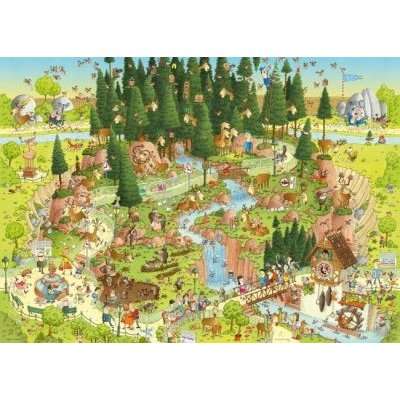 Heye Marino Degano Funky Zoo Black Forest Habitat Jigsaw Puzzle (1000 Piece)