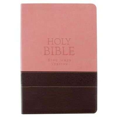 KJV Large Print Brown/Pink (Large print, Leather / fine binding, Large print ed)