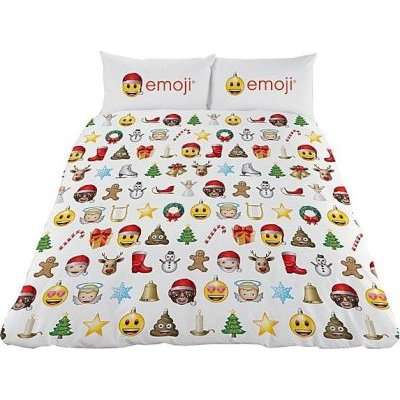 Emoji Christmas Reversible Duvet Cover (Double)