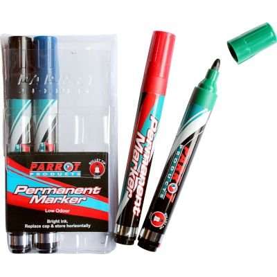Parrot Permanent Markers (4 Pouch | Bullet Tip)