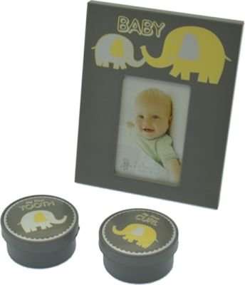Baby Trinket Set (Silver Elephant)