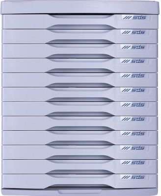 SDS 12 Drawer Desk Filing System (Egg Shell)