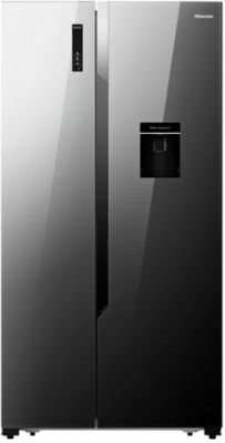 Hisense Black Mirror Side By Side Refrigerator (600L)
