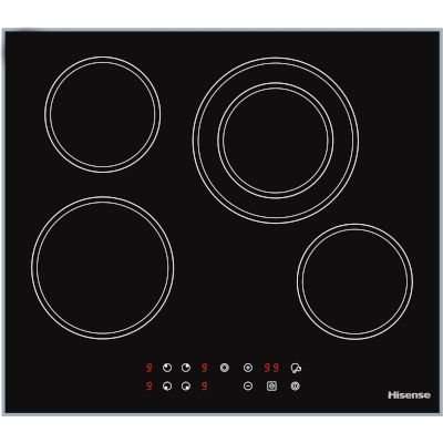 Hisense 4-Plate Electric Hob (600mm | Black Glass)
